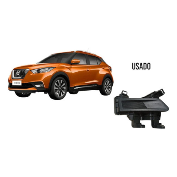 Moldura Do Farol De Milha Nissan Kicks Lado Esquerdo 17/19 Preto