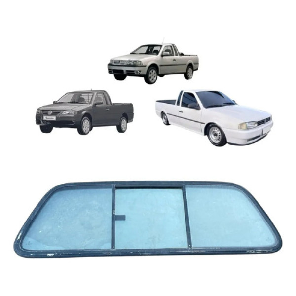 Vigia Janela Basculante Vw Saveiro G2 G3 G4 2000 2009 Preto