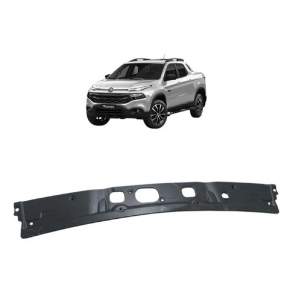 Moldura Acabamento Inferior Caçamba Fiat Toro 2016 A 2022 Preto