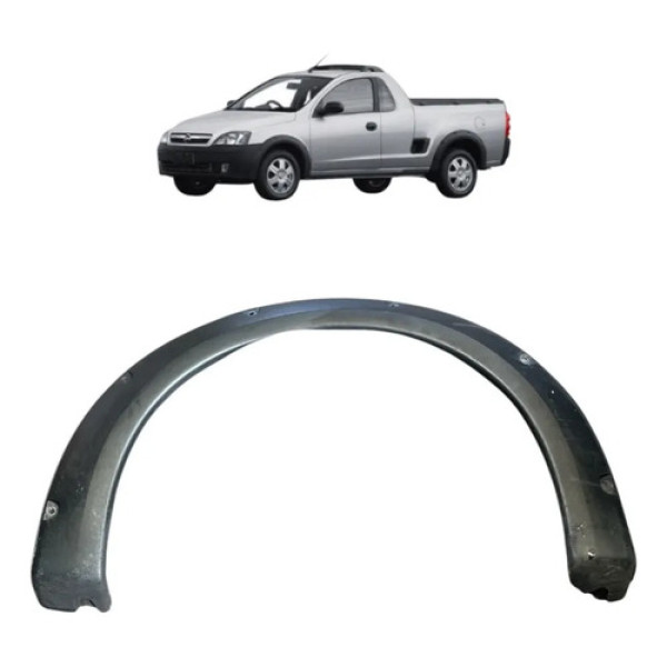 Moldura Paralama Dianteir Direit Montana 2004 2006 A 2009  Preto