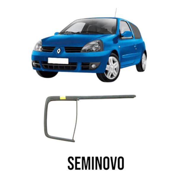 Pestana Traseira Esquerda Vidro Fixo Renault Clio 2001/2003 Preto