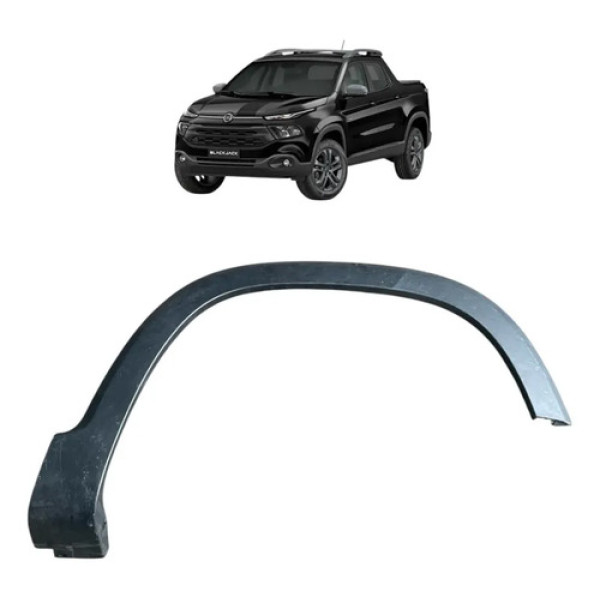 Moldura Paralama Dianteir Direit Fiat Toro 2017 2020 Preto