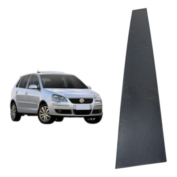 Moldura Externa Porta Traseira Esquerda Polo 07/14 Preto
