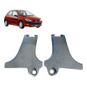 Moldura Acabamento Inferior Coluna Peugeot 206 2000/2007 Par Preto