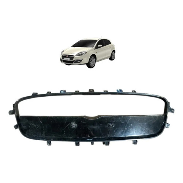 Moldura De Placa Fiat Bravo 2016/2018 100227263 C/detalhe Preto