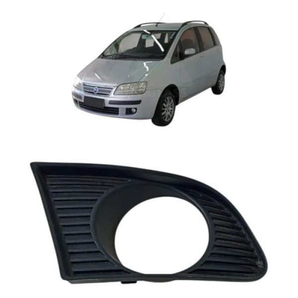 Moldura Farol Milha Direit Fiat Idea 2006 2008 Original Direito