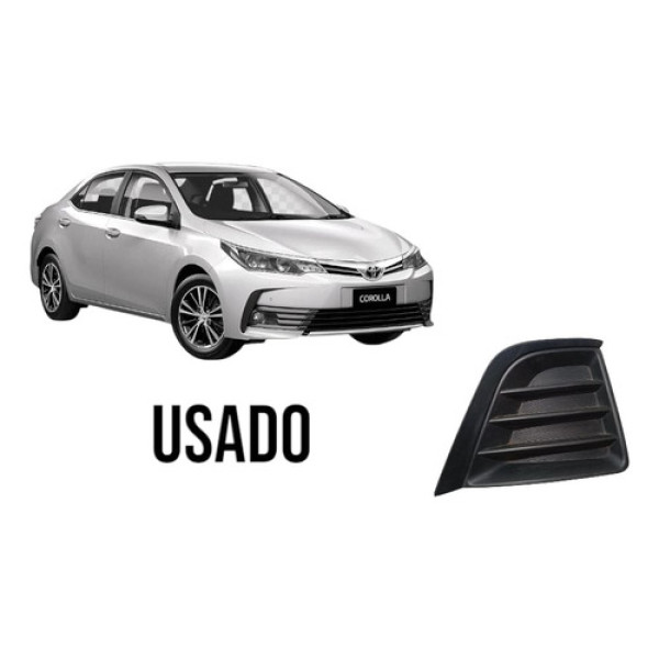 Moldura Farol Milha Toyota Corolla 2015 2017 Direito Preto