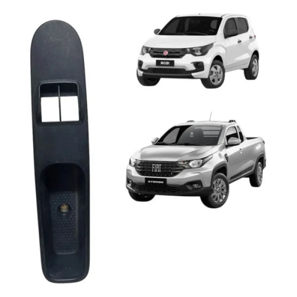 Moldura Vidro Elétrico Strada 2021/ Mobi 2017/ Esquerdo