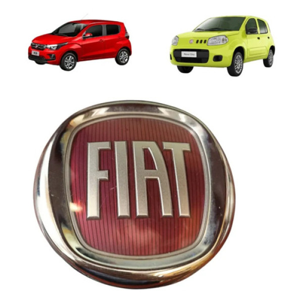 Emblema Grade Diant Doblo Mobi Uno Idea Linea B632 Vermelho