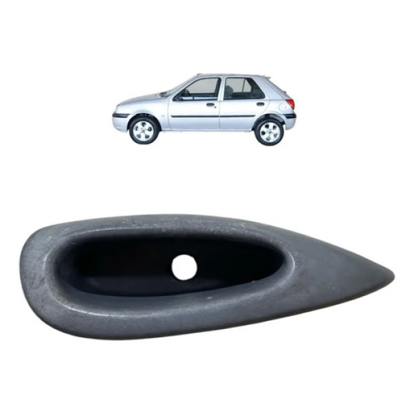 Puxador Interno Porta Direit Ford Fiesta 1996 2000 Cinza Dianteira/traseira