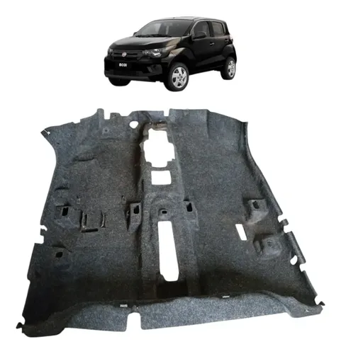 Tapete Carpete Assoalho Fiat Mobi 2017 2023 Preto