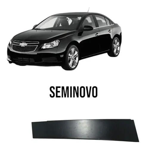 Aplique Gm Cruze 2012/2016 Caixilho Vidro Prt Tras Esquerdo Preto