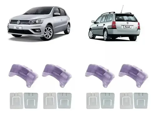 Kit Deslize E Calço Do Banco Volkswagen Gol Parati Saveiro