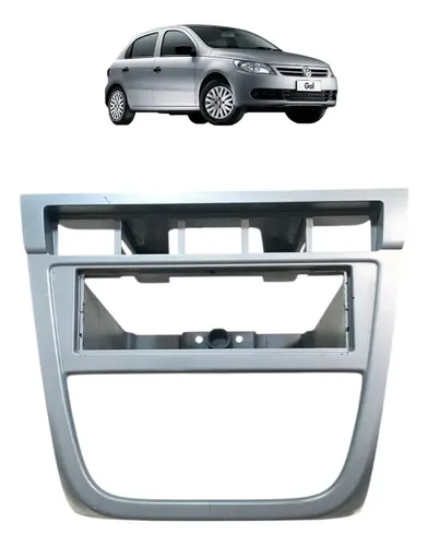 Moldura Central Rádio Gol Voyage G5 5u0858021 Cinza-escuro