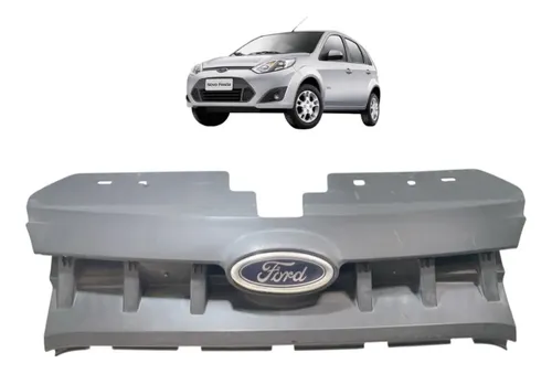 Grade Dianteir Parachoque Ford Fiesta 2011 2012 A 2014 Preto Fosco