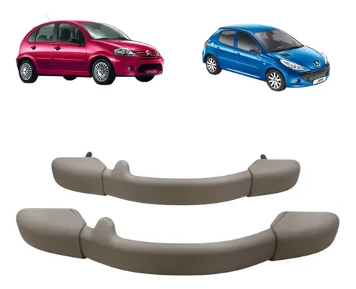 Alça Teto Puxador Pqp Citroen Peugeot C3 206 307 03/11 Par Gelo
