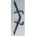 Suporte Porta Escada Para Rack De Teto Automotivo Universal. Preto