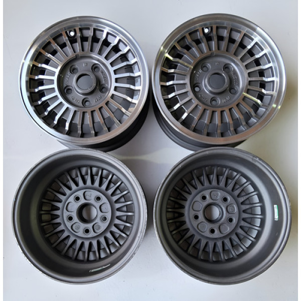 Jogo Roda Liga Leve Aro 14 Opala Caravan Kombi 5x114,3 Ca453 Prata