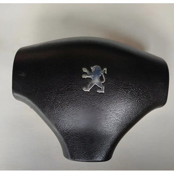 Capa Volante Buzina Peugeot 206/207 08/14 - 9683488977 Ca518 Preto