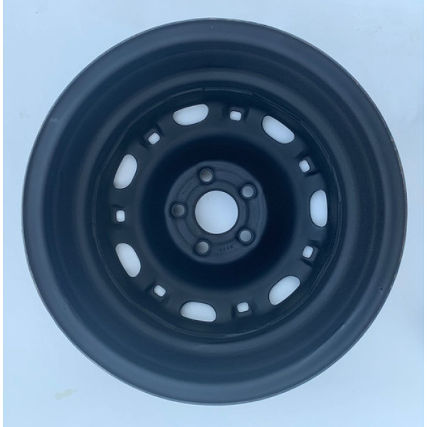 Roda Ferro Aro 14 5 Furo Volkswagen Polo 6q0601027a Preto