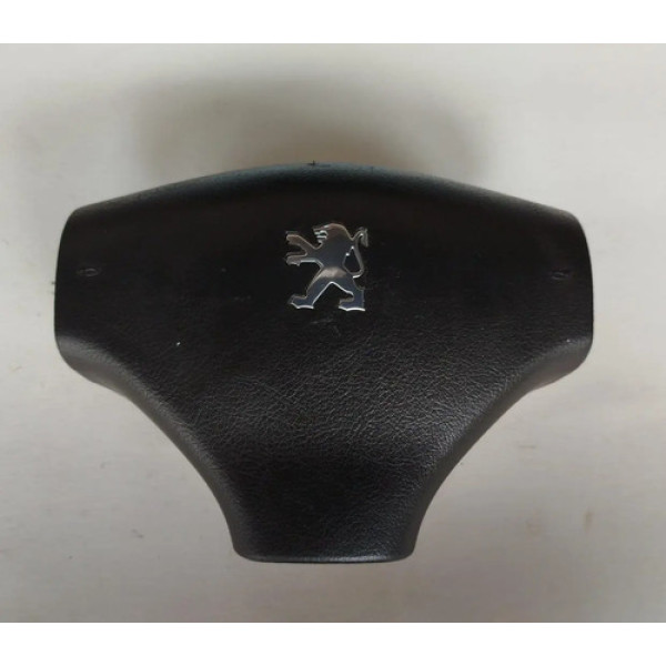 Capa Volante Buzina S/airbag Peugeot 206/207 - 9644329177 Preto