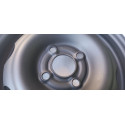Roda Ferro Aro 13 4x100 Tala 4,5chevrolet Gm Preto Fosco