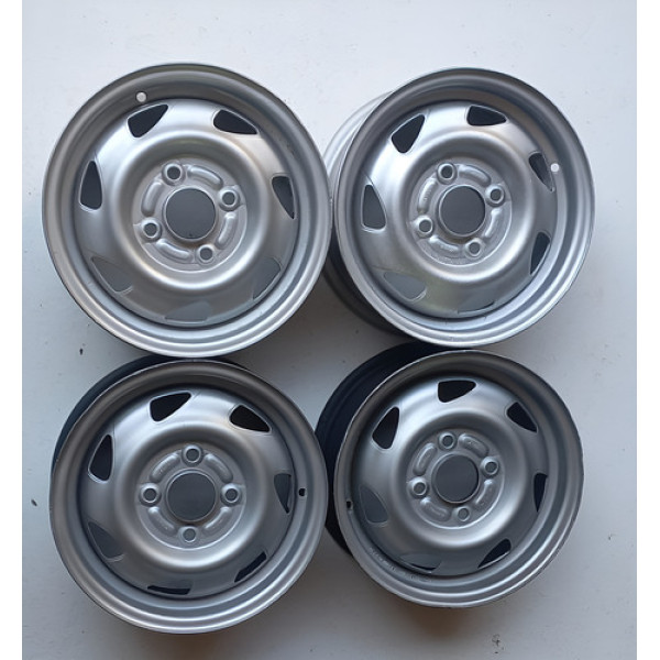 Jogo Roda Aro 13 Ford - 96fb1007fa Cod109 Ca489 Prateado