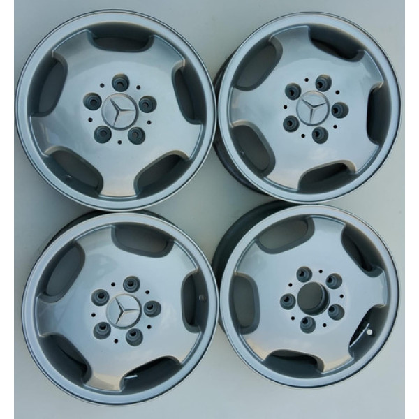 Jogo De Rodas Aro 15 Classe A Mercedes 5x112 Prateado