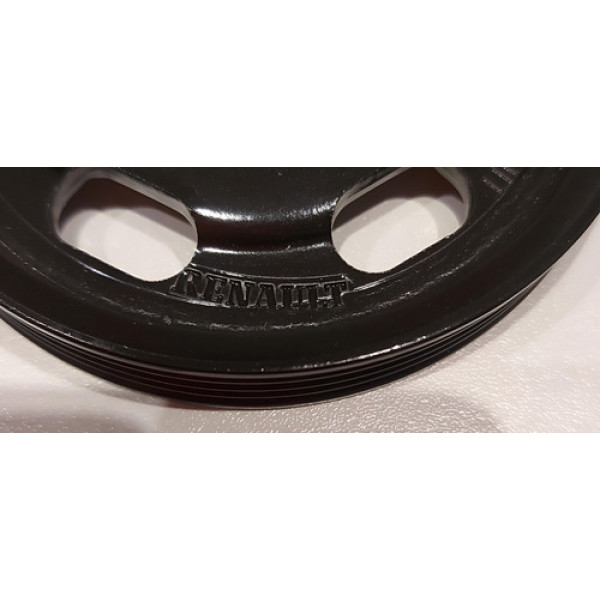 Polia Bomba Direção Sandero Logan Clio Preto