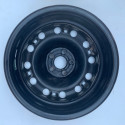 Roda Ferro Aro 15 5x100 Vw Fox Golf Polo A3 Cross Fox Space Preta
