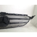 Grade Superior Mercedes C180 / C200  11072404 Preto Com Detalhes Cromados Preto