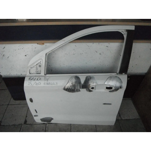 Porta Ford Ka 2015 2016 2017 2018 2019 2020 28102211 Dianteira Esquerdo Branco