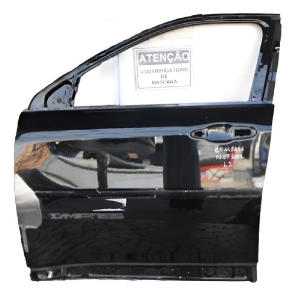 Porta Dianteira Esquerda Jeep Compass 06072002 Dianteira Esquerdo Preto Esquerdo