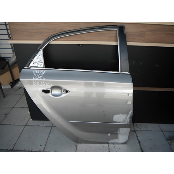 Porta Traseira Direita  Hb20 Hatch 2011 À 2018 16022107 Traseira Direito Prateado