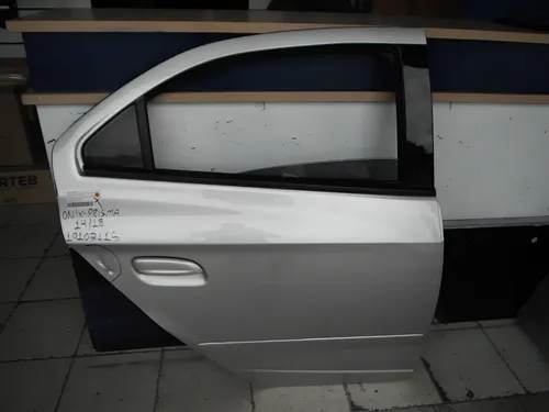 Porta Traseira Direita Onix Prisma 2014 2015 À 2018 10102115 Traseira Direito Prateado