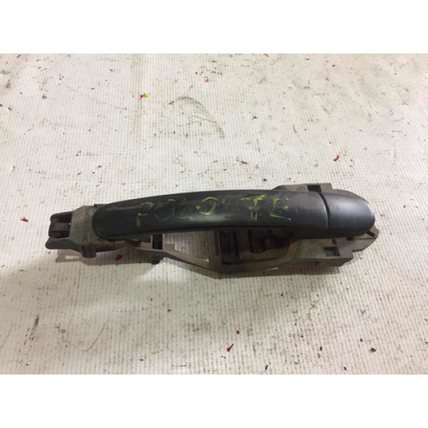 Maçaneta De Porta Traseira Esquerda Volkswagen Gol G5 2011 Preto Traseira