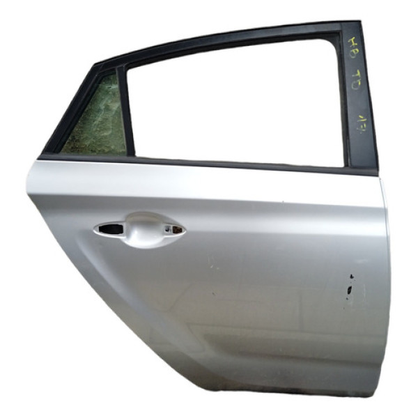 Porta Traseira Direita Hyundai Hb 20 Hatch 2014/2017  Traseira Direita Prateado