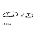 Chicote Completo Parachoque Traseiro Vw Jetta 2012/2014