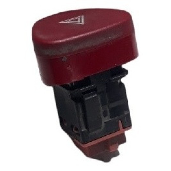 Botão Pisca Alerta Citroen C3 2008/2012 (605119) Vermelho