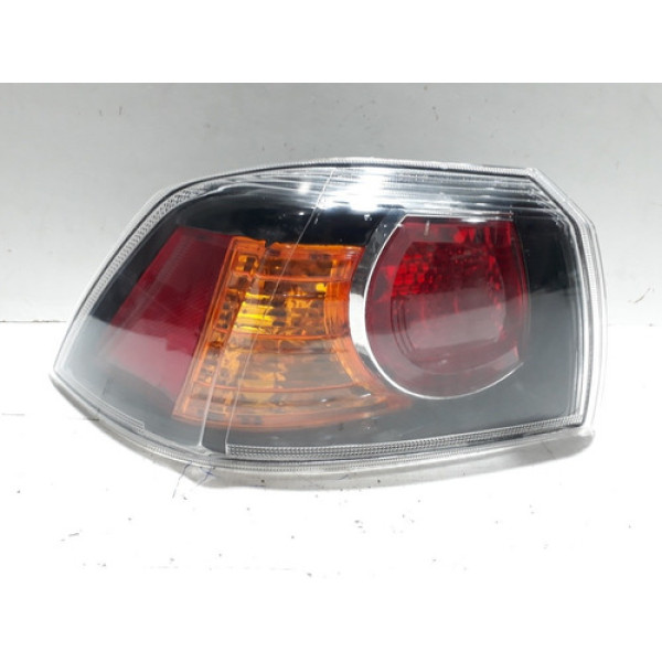 Lanterna Traseira Esquerda Canto Mitsubishi Lancer 2010/2015 Esquerdo Cinza