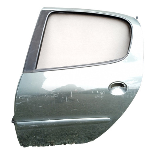 Porta Traseira Esquerda Peugeot 207 2009/2012  Traseira Esquerdo Verde-escuro
