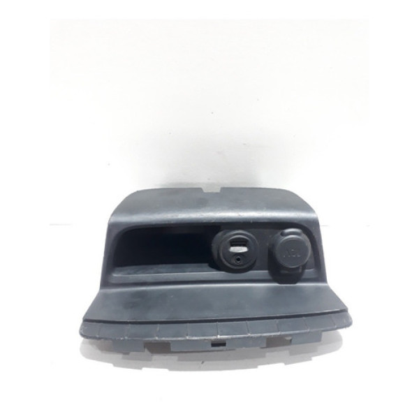 Porta Copos Com Tomada E Acendedor Peugeot 208 2014/2017 S.5 Preto