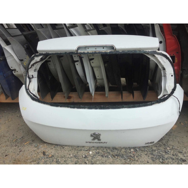 Tampa Traseira Peugeot 308 2012/2016 Semi Nova Hatch Branco
