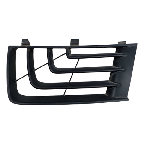 Grade Parachoque Dianteiro Esquerdo Sandero Stepway 2009 Preto Fosco