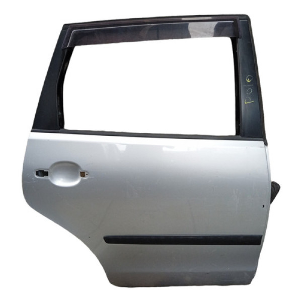 Porta Traseira Direita Vw Polo Hatch 2009/2014  Traseira Direita Prateado