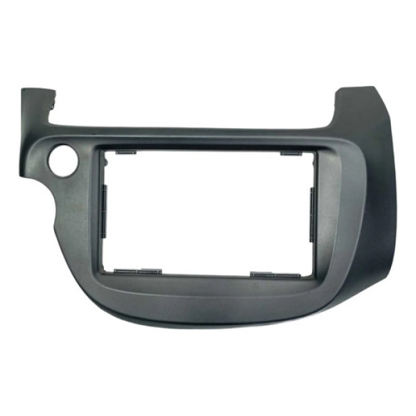 Moldura Painel Rádio Honda Fit 2009 2014 Cinza