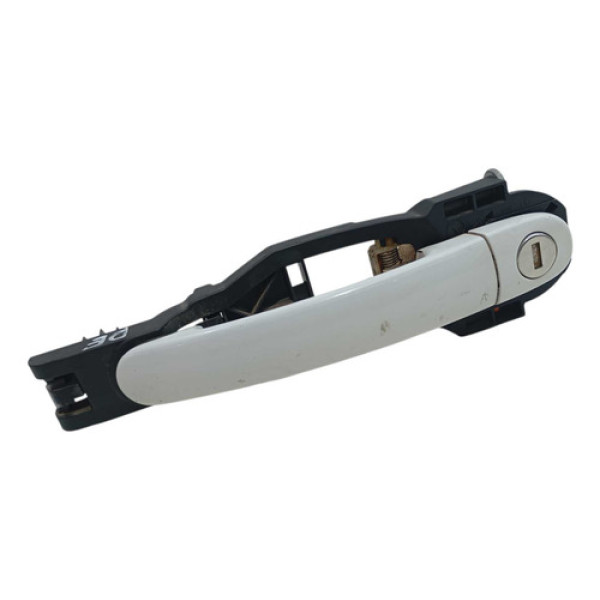 Maçaneta Externa Dianteira Esquerda Vw Voyage G6 2014 2017 Branco Dianteira