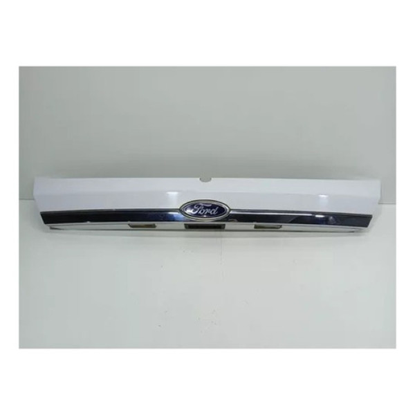 Moldura Aplique Tampa Traseira Ford New Fiesta Hatch 2016 Branco