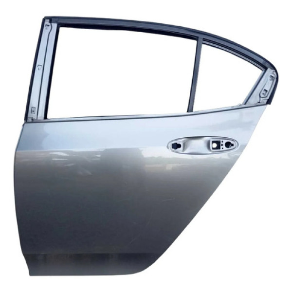 Porta Traseira Esquerda Honda City 2009 2014 Traseira Esquerdo Prateado