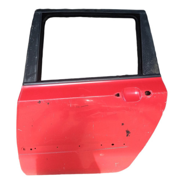 Porta Traseira Esquerda Fiat Stilo 2005/2010  Traseira Esquerdo Vermelho